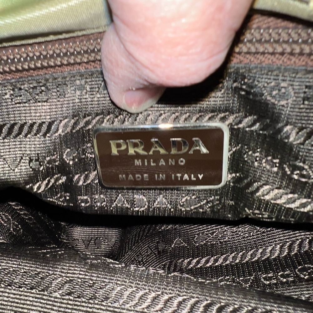 PRADA Vintage Green Nylon Tote Bag - Picture 3 of 7